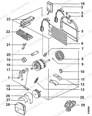 Взрыв-схема стиральной машины Arthurmartinelux ADC525M - Схема узла Functional parts